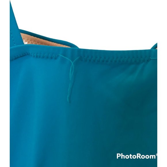 Profile by Gottex Women's Turquoise Tankini Top, Size 38E - Picture 6 of 7